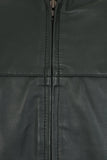 Men's Classic Green Genuine Leather Jacket