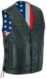 Honor Men's Genuine Leather Motorcycle Vest