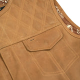 Timberline Lowcut Men's Genuine Leather Motorcycle Vest