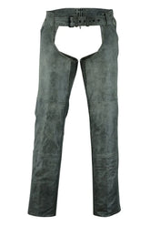 Blaze Bound Unisex Genuine Leather Motorcycle Chaps
