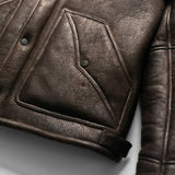 Men’s Shearling Leather Jacket – Sheepskin Cowboy