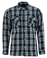 Checkered Champ Men's Armoured Motorcycle Flannel Shirt