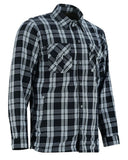 Checkered Champ Men's Armoured Motorcycle Flannel Shirt