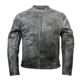 Men’s Black Full Grain Leather Motorcycle Jacket