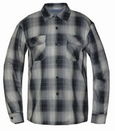 Shadow Men's Black & Grey Long Sleeve Flannel Shirt