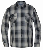 Shadow Men's Black & Grey Long Sleeve Flannel Shirt