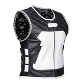 Shadow Pearl Women's Genuine Leather Motorcycle Vest