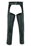 Silver Streak Unisex Genuine Leather Motorcycle Chaps