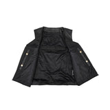 Biker Babe Women's Genuine Leather Motorcycle Vest