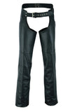 Women's leather riding chaps handcrafted by SOVR Leather