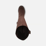 Women's Narrow Calf Genuine Leather Knee-High Riding Boots