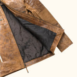 Leather Jacket – Brown Motorcycle Jacket