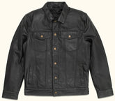 Black Leather Jacket – Full-Grain Goat Leather Men's Jacket