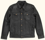 Black Leather Jacket – Full-Grain Goat Leather Men's Jacket