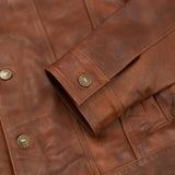 Men Leather Jacket – Full-Grain Denim-Inspired Jacket