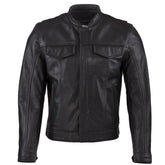Men’s Leather Rebel Jacket – Leather Biker Jacket with Full-Grain Cowhide