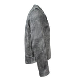 Men’s Black Full Grain Leather Motorcycle Jacket