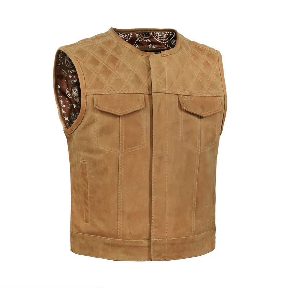 Timberline Lowcut Men's Genuine Leather Motorcycle Vest