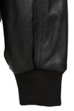Men's Black Genuine Leather Bomber Jacket – Modern Edge