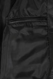 Men's Black Genuine Leather Bomber Jacket – Modern Edge
