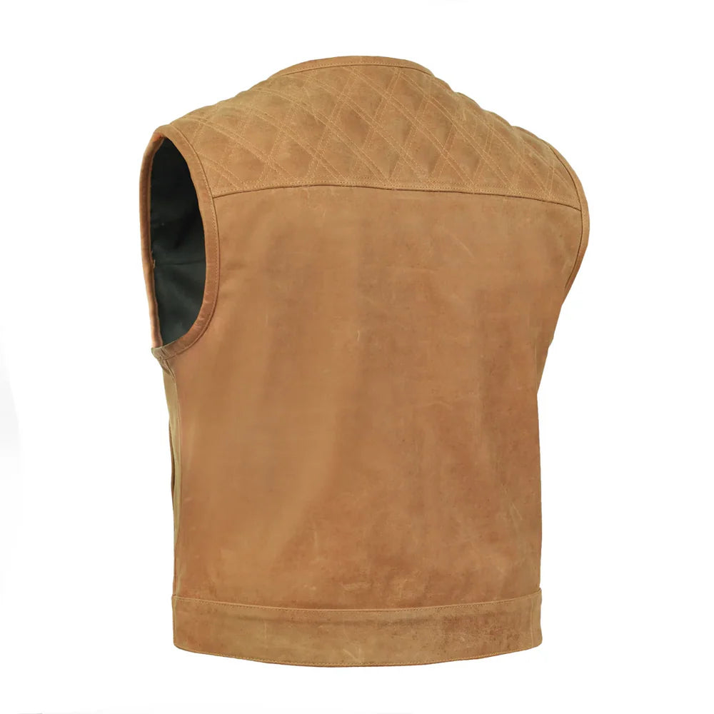 Timberline Lowcut Men's Genuine Leather Motorcycle Vest