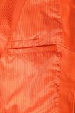 Women's Orange Genuine Leather Biker Jacket