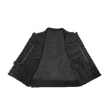 Neo Men's Genuine Leather Motorcycle Vest