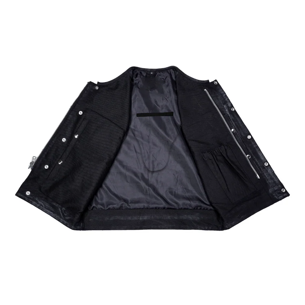 Desert Drifter Lowcut Men's Canvas Motorcycle Vest – Summer Spark