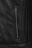 Men's Black Real Leather Biker Jacket – Refined Style