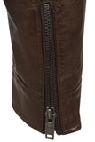 Men's Brown Genuine Leather Motorcycle Jacket – Timeless Style