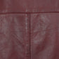 Men's Maroon Red Genuine Leather Motorcycle Jacket