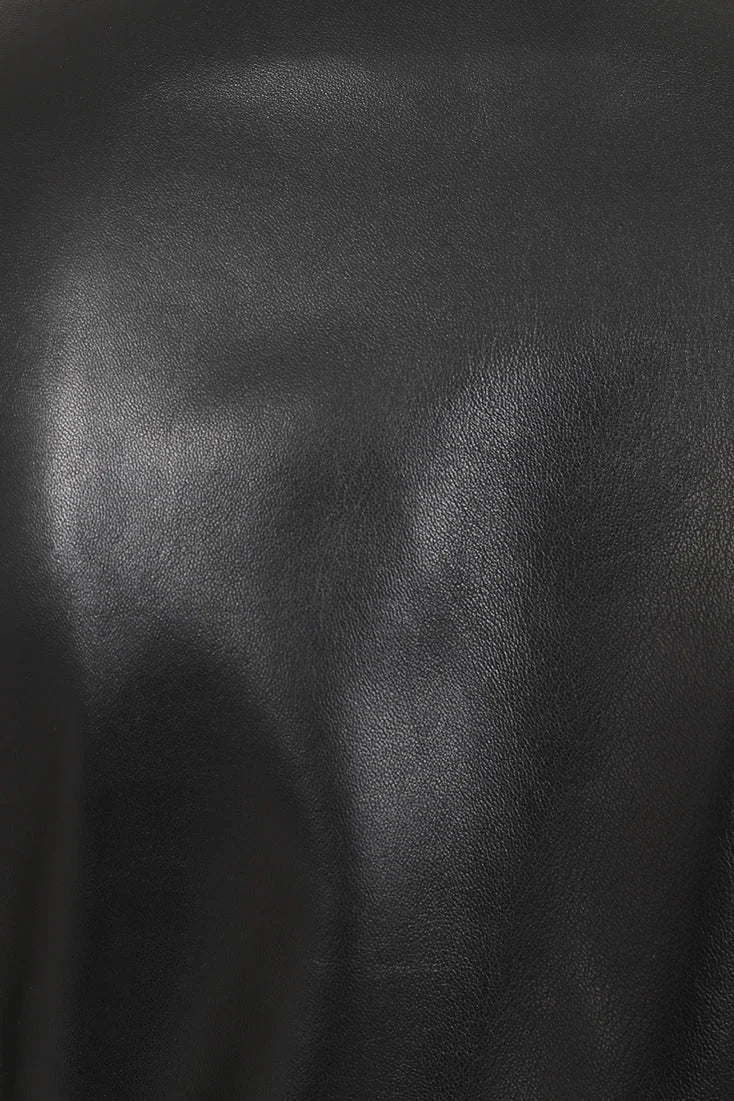 Women's Finest Genuine Black Leather Motorcycle Jacket