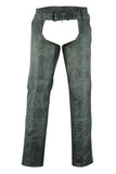 Blaze Bound Unisex Genuine Leather Motorcycle Chaps