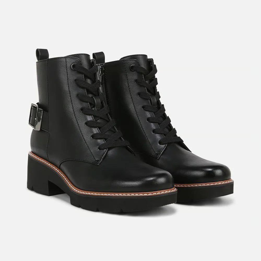 Cabaret Women's Lightweight Lace-Up Ankle Combat Boot