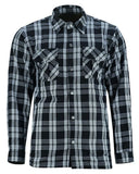 Checkered Champ Men's Armoured Motorcycle Flannel Shirt