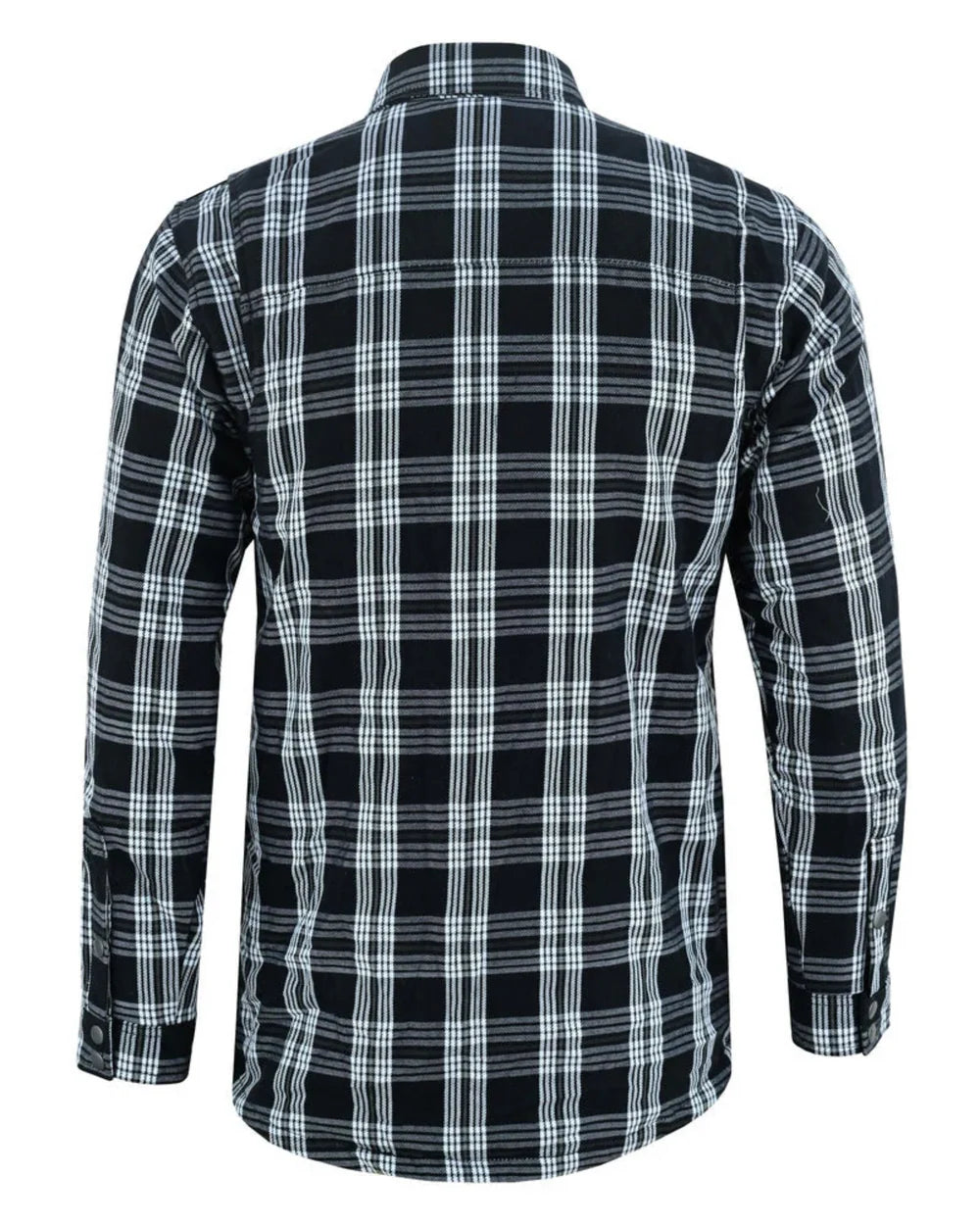 Checkered Champ Men's Armoured Motorcycle Flannel Shirt