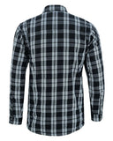 Checkered Champ Men's Armoured Motorcycle Flannel Shirt