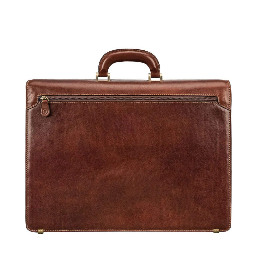 The Overlord Handmade Men's Genuine Leather Briefcase