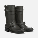 Latoya Women's Faux Leather Moto Mid-Calf Boot