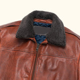 Limited Maverick Genuine Leather Bomber Jacket