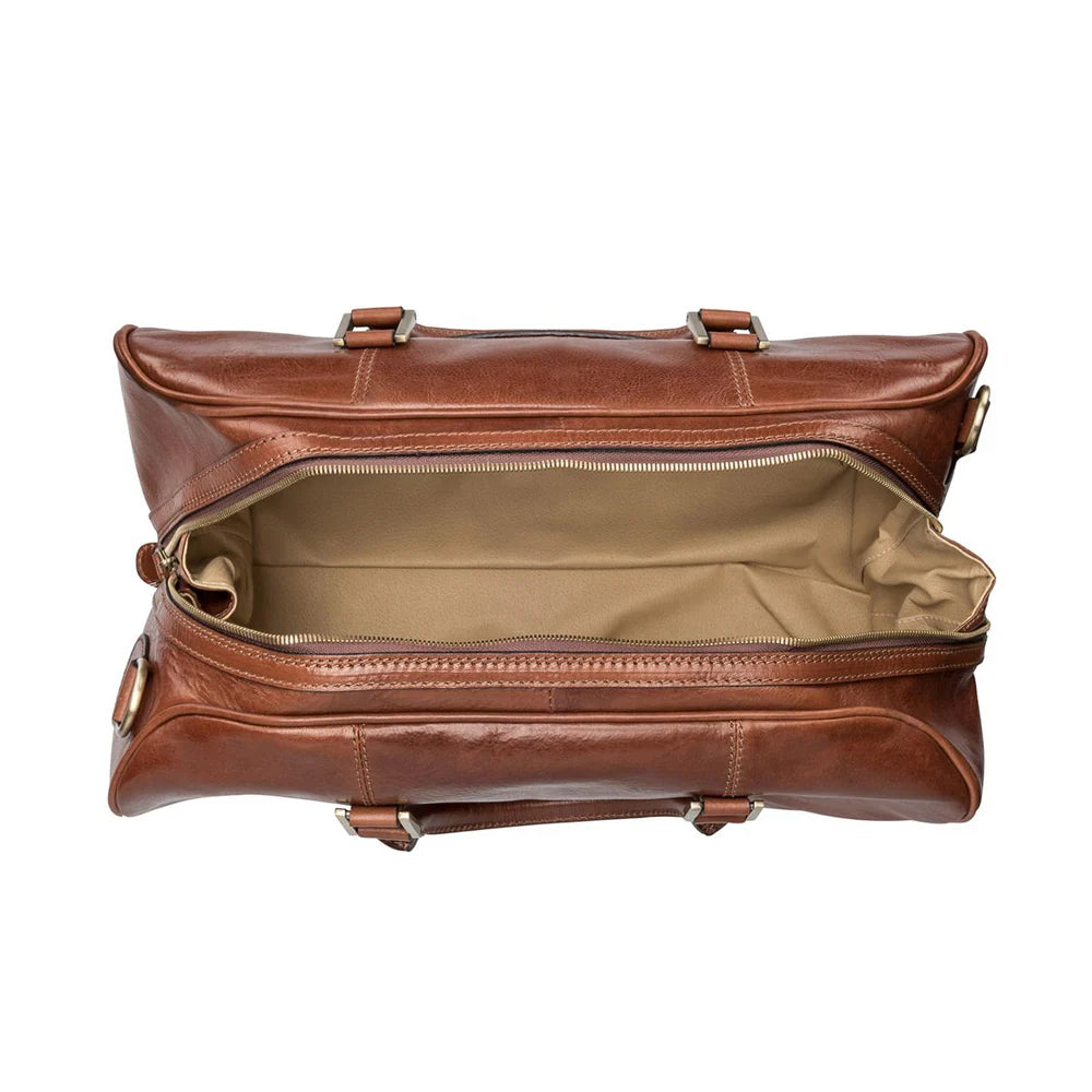 Luxury leather holdall bag handcrafted by SOVR Leather