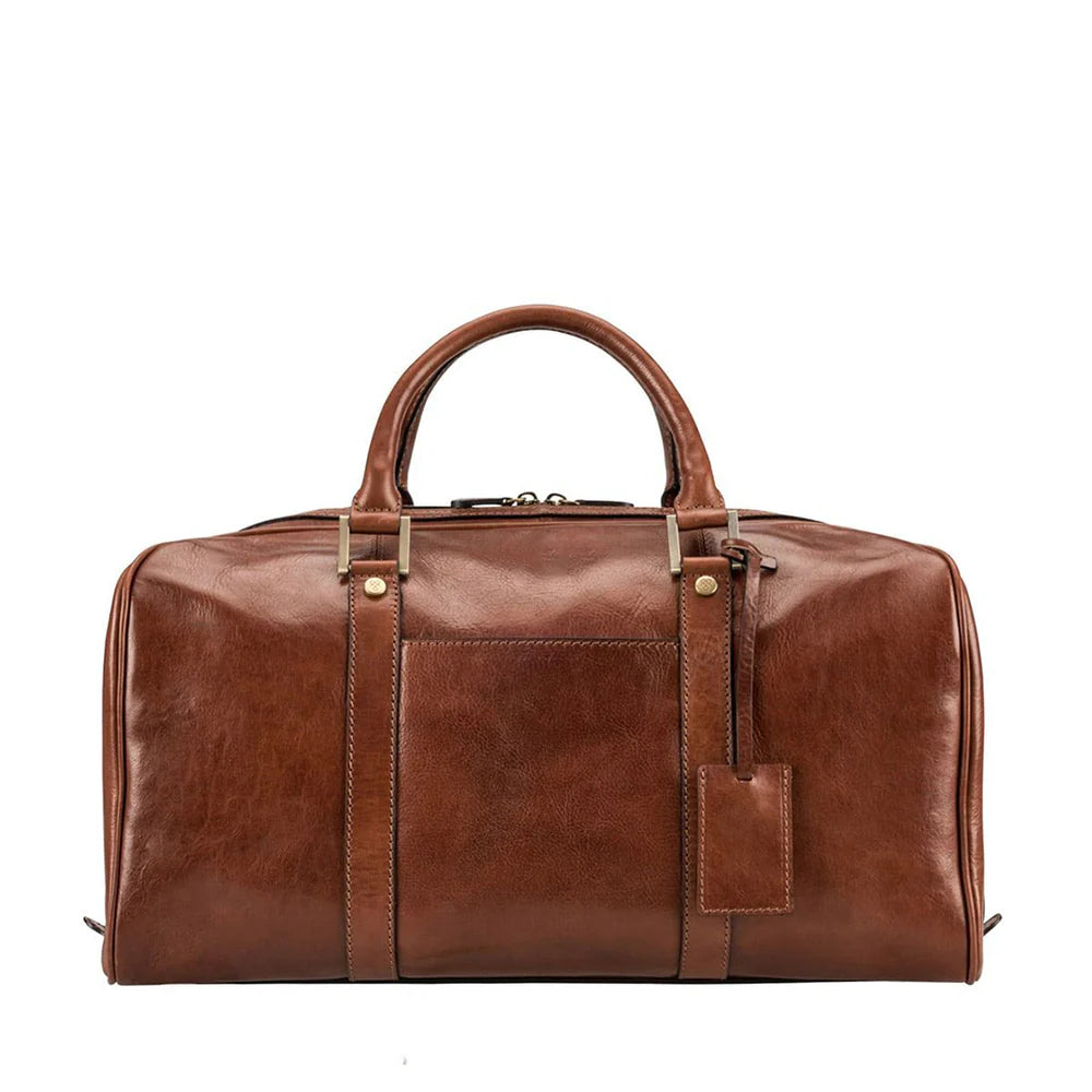 Luxury leather holdall bag handcrafted by SOVR Leather