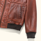 Limited Maverick Genuine Leather Bomber Jacket