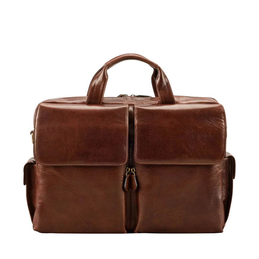 Men's genuine leather document case for business by SOVR Leather