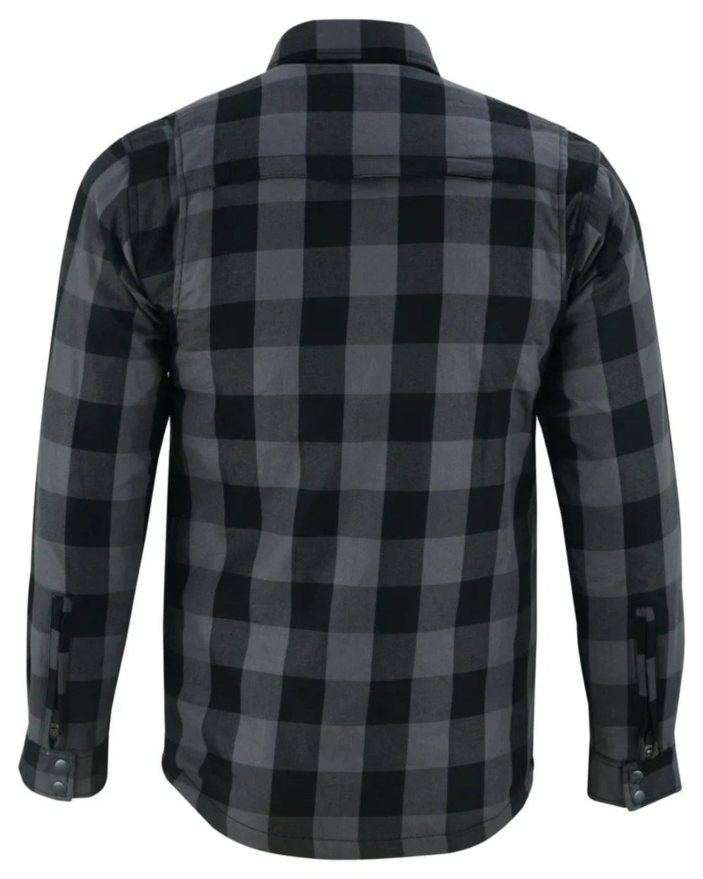 Men's Long Sleeve Motorcycle Flannel Shirt
