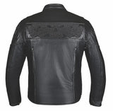 Phantom Men's Premium Genuine Leather Biker Jacket