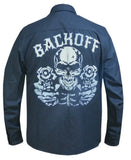 Men's Reflective 2nd Amendment Black & Grey Flannel Shirt