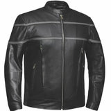Viper Men's Premium Genuine Leather Biker Jacket