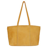 Women's minimalist leather shoulder tote bag handcrafted by SOVR Leather
