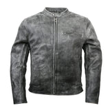 Men’s Black Full Grain Leather Motorcycle Jacket